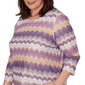 Plus Size Alfred Dunner Grand Bazaar Ripple Stripe Blouse - image 5