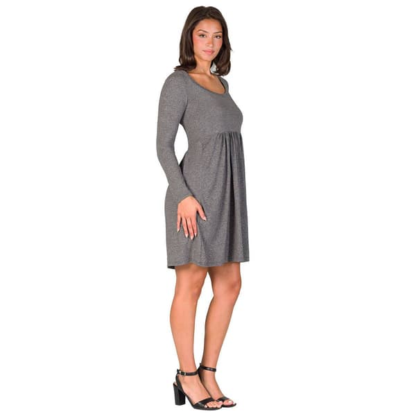 Womens 24/7 Comfort Apparel Babydoll Knee Length Dress