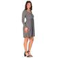 Womens 24/7 Comfort Apparel Babydoll Knee Length Dress - image 3