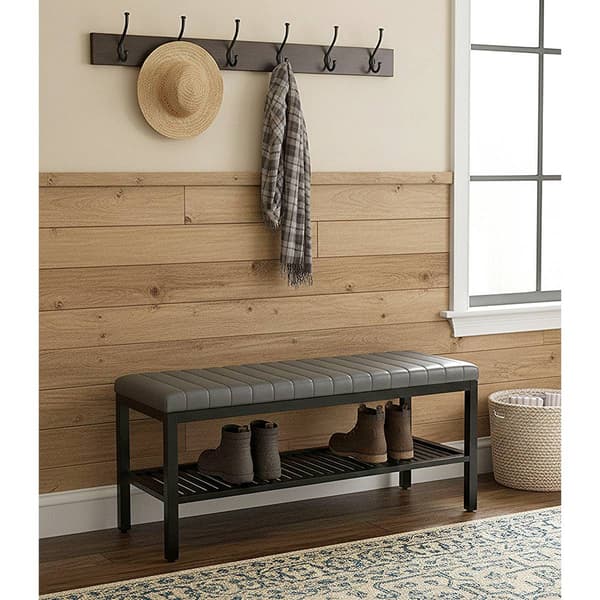 Fairway Avenue Home™ Bamboo Ribbed Padded 40in. Bench