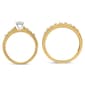 Haus of Brilliance 14kt. Gold Plated 1/5ctw. Diamond Bridal Set - image 4