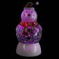 Northlight 7.5in. LED Snowman with Santa Hat Snow Globe - image 2