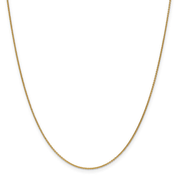 Unisex Gold Classics&#40;tm&#41; 1mm. 14k Gold Cable 14in. Necklace - image 