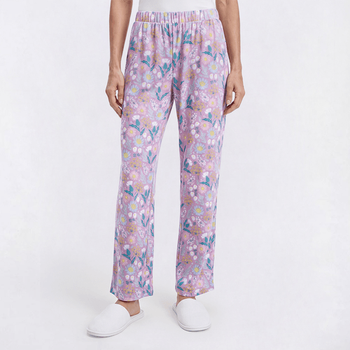 Womens MUK LUKS(R) Floral Cloud Knit Pajama Pants - image 