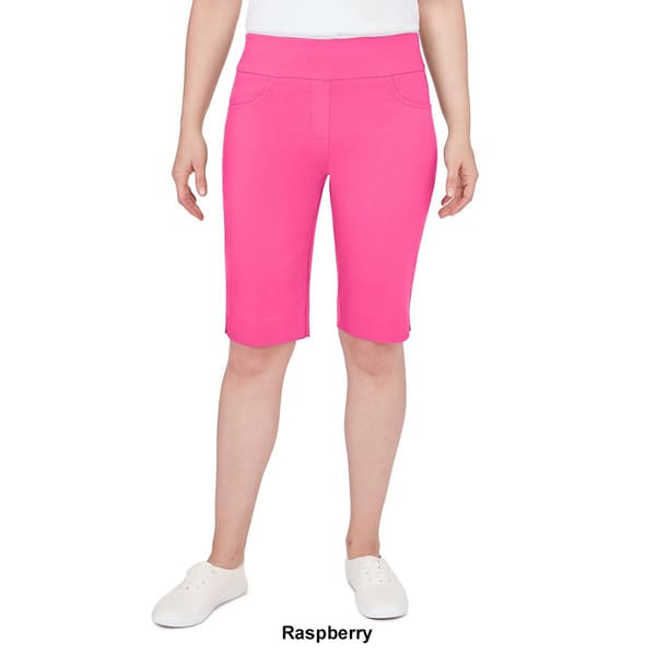 Petite Ruby Rd. Key Items Pull On Solar Tech Bermuda Shorts