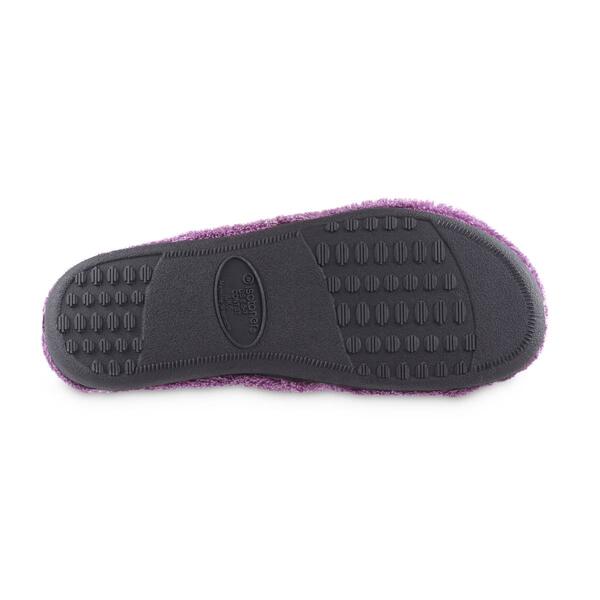 Womens Isotoner&#174; Microterry X-Slide Slippers w/Satin