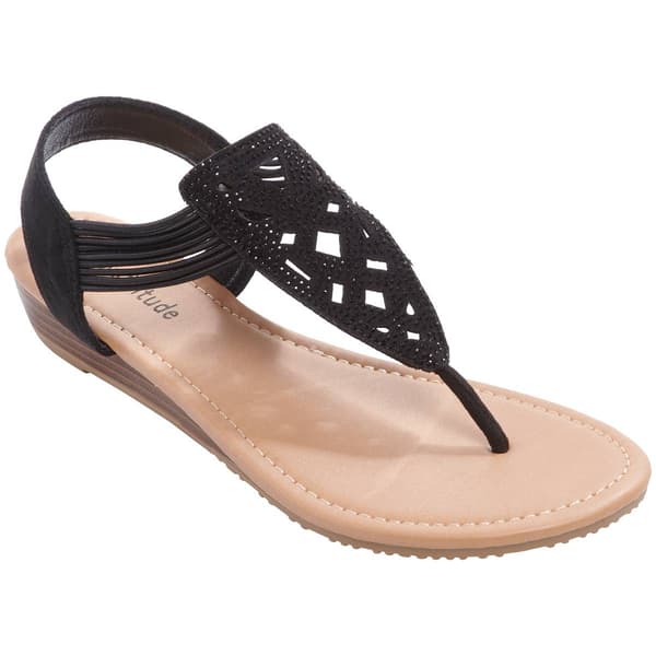 Womens New @ttitude Glitzy Sandals - image 