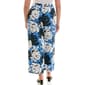 Womens Zac & Rachel Cornflower Blue Floral Pull On Wide Leg Pants - image 2