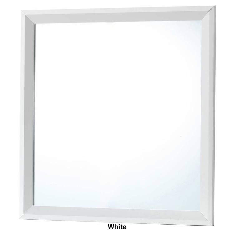 Passion Furniture Classic Square Framed Dresser Mirror - 36x36