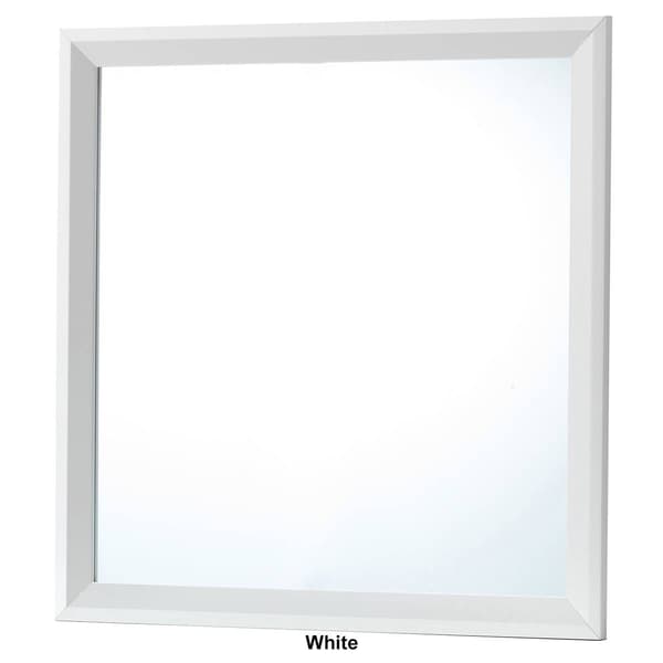 Passion Furniture Classic Square Framed Dresser Mirror - 36x36