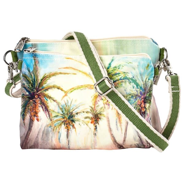 Sun ''N'' Sand Palms N/S Watercolor Crossbody - image 