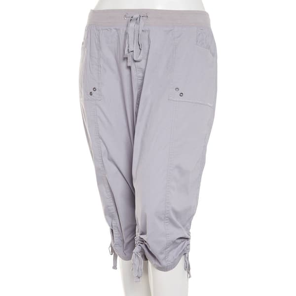 Plus Size da-sh Emma Ruched Hem Capri Pants - image 