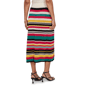 Womens Ruby Rd. Tropical Noir Stripe Sweater Knit Midi Skirt - image 2