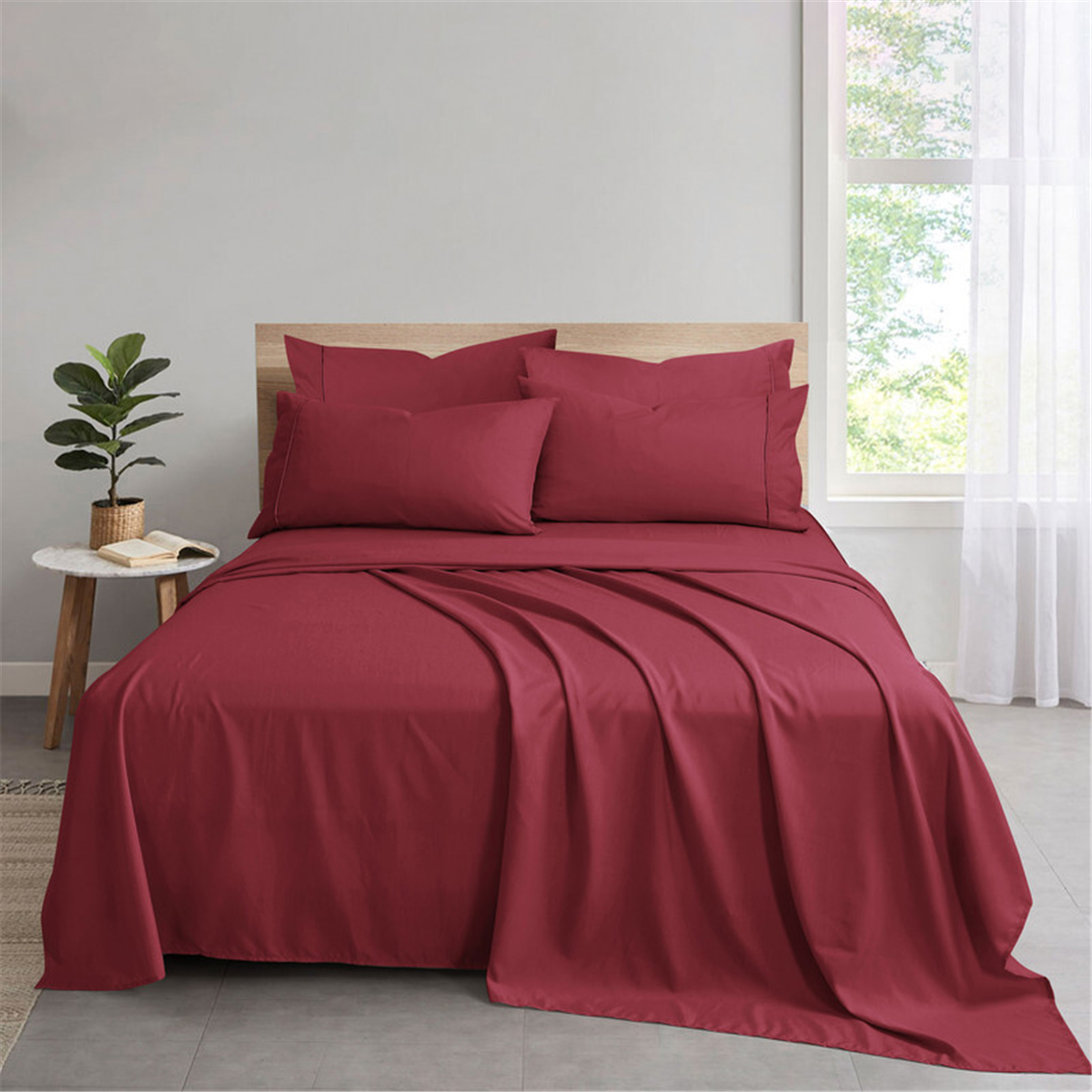 Swift Home 6pc. Lightweight Breathable Bedding Sheet Set