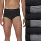 Mens Hanes Ultimate(R) Core 6pk. Briefs - Black/Grey - image 1