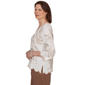 Womens Alfred Dunner Spice Market Scallop Edge Floral Blouse - image 4