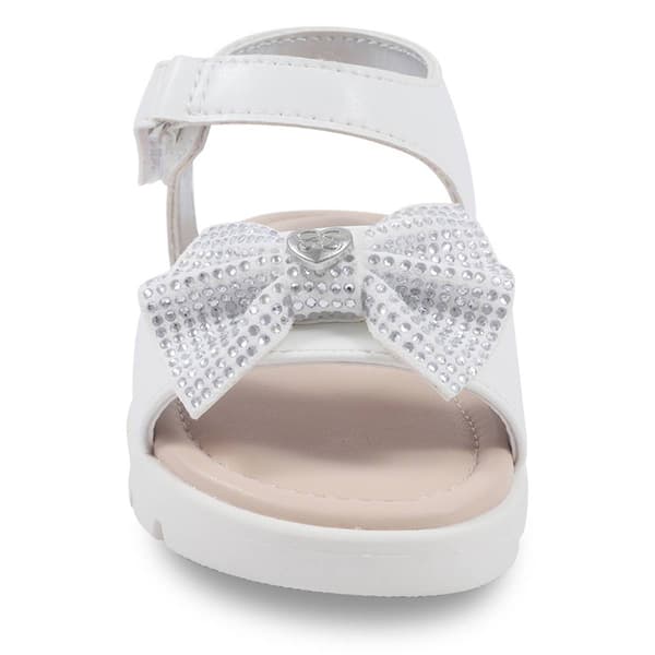 Little Girls Jessica Simpson Tia Heather Hook & Loop Bow Sandals