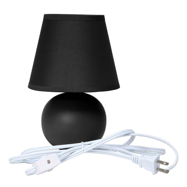 Creekwood Home Nauru 8.6in. Ceramic Orb Base Table Lamp