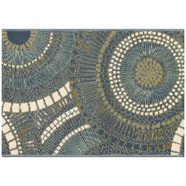 Liora Manne Esencia Circles Rectangular Accent Rug - image 