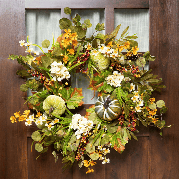 Northlight 24in. Pumpkin &amp; Berries Fall Harvest Wreath