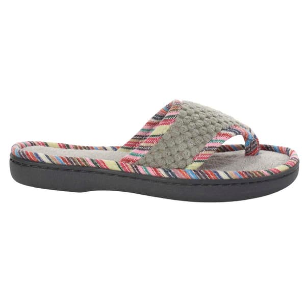 Womens Nanette Lepore Textured Thong Slippers