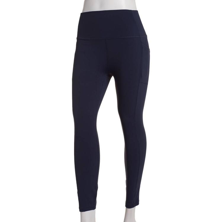 Womens RBX Nylon & Spandex Solid Ankle Leggings
