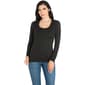 Womens 24/7 Comfort Apparel Solid Long Sleeve Tee - image 1