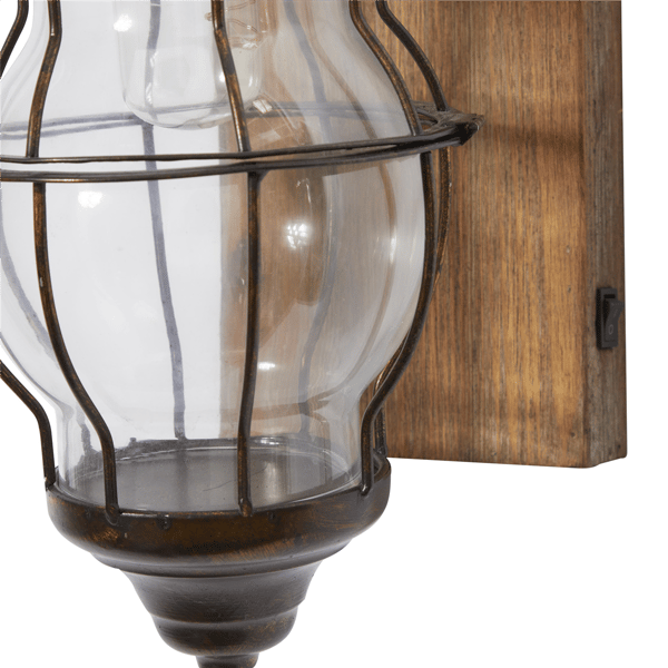 9th & Pike® Industrial Brown Metal Accent Lamp