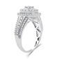 Nova Star&#174; Lab Grown Diamond Double Cushion Halo Bridal Set - image 2