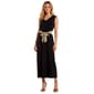 Petite Connected Apparel Sleeveless Crepe V Neck Jumpsuit - image 1