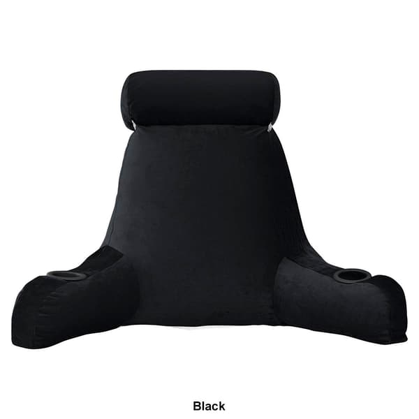 Sweet Home Collection Large Bed Rest Pillow w/Cup Holders