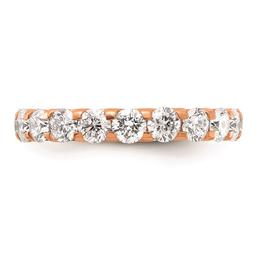 Pure Fire 14kt. Rose Gold Lab Grown Diamond Eternity Wedding Band