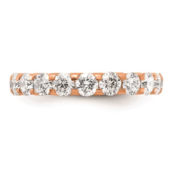 Pure Fire 14kt. Rose Gold Lab Grown Diamond Eternity Wedding Band