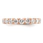 Pure Fire 14kt. Rose Gold Lab Grown Diamond Eternity Wedding Band - image 1