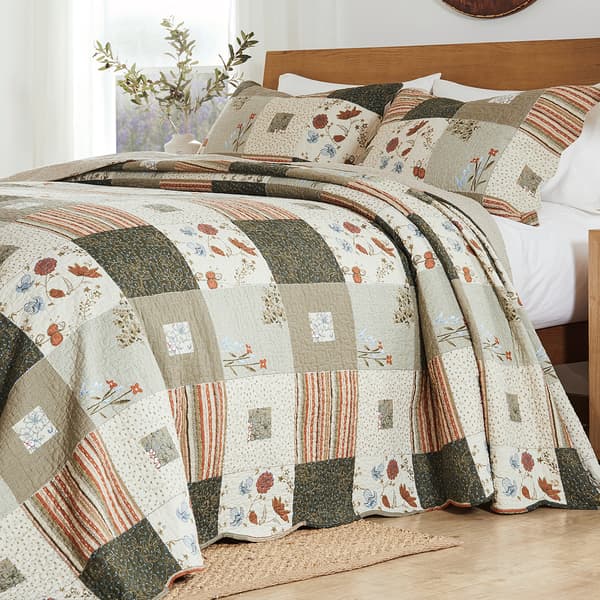 Greenland Home Fashions™ 3pc. Sedona Reversible Bedspread Set