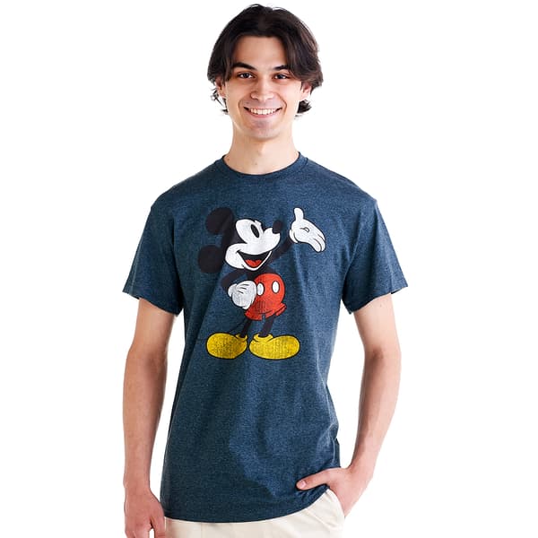 Young Mens Mickey Grand Gesture Short Sleeve Graphic Tee - image 
