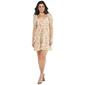 Juniors Pink Rose Jade Tiered Shift Dress - image 1