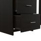 FM FURNITURE Berlin Black Wengue Three Drawers Desk - image 6