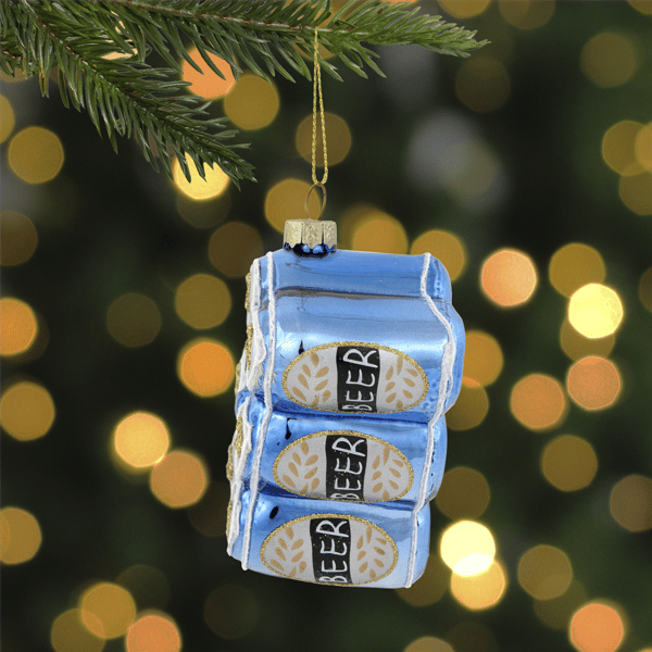 Northlight 6pk. Canned Beer Glass Christmas Ornament