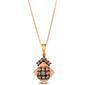 Le Vian(R) Rose Gold Sideways Silhouette Diamond Pendant - image 1