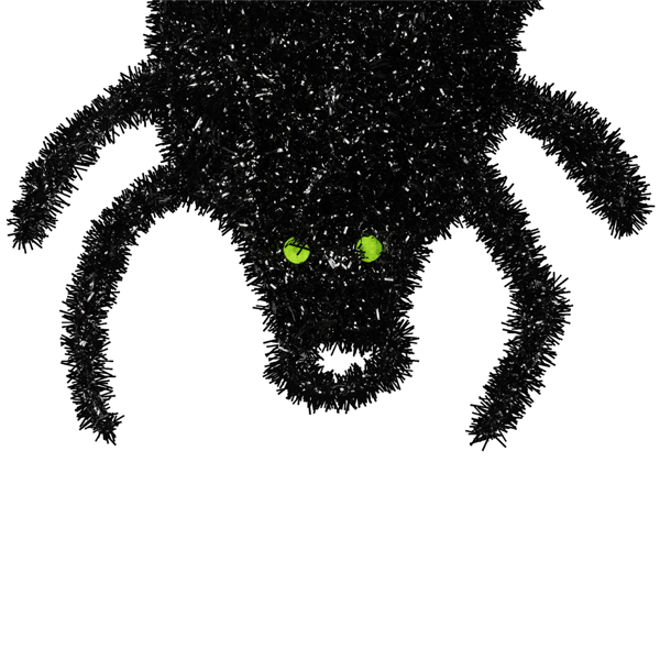 Northlight Black Lighted Spider & Web Halloween Decoration