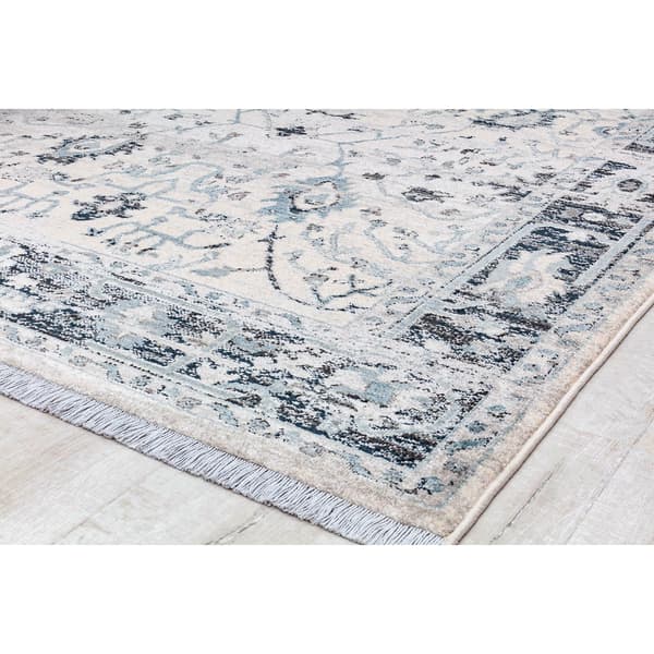 Rugs America&#8482; Amari Picket White Abstract Rectangle Area Rug