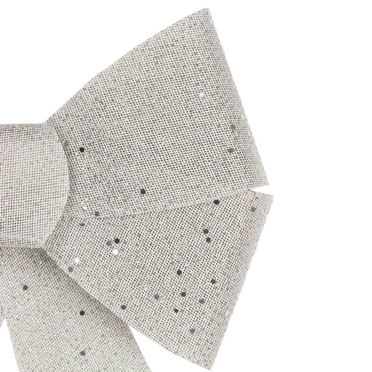 Northlight Seasonal LED Color Changing Silver Bow Décor