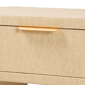 bali & parl Beauford Grasscloth 1-Drawer Nightstand with Shelf - image 6