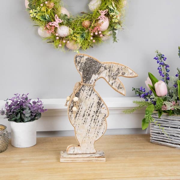 Northlight Seasonal Rustic Wooden Rabbit Silhouette Easter Décor