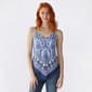 Juniors A. Byer Border Print Hanky Hem Camisole - image 1