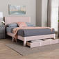 Baxton Studio Elora Modern Pleated Velvet Storage Queen Bedframe - image 9