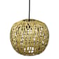 Lalia Home 1-Light Bohemian Farmhouse Coastal Paper Shade Pendant - image 9