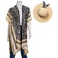 Womens Adrienne Vittadini T2pc. Kimono & Hat Set - Ivory - image 1