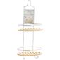 Deluxe Bamboo & Chrome Shower Caddy - image 1